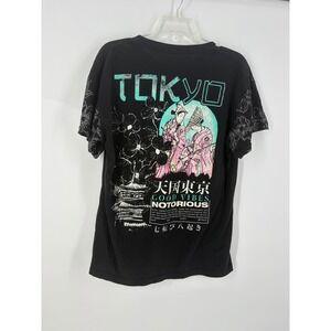 FRESH LAUNDRY Mens Black Tokyo‎ Graphic T Shirt Size L